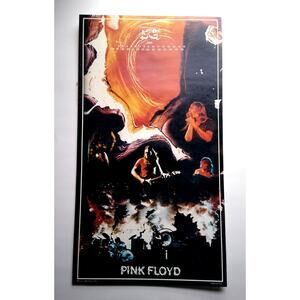 Pink Floyd Band Wall Poster Original 1975 Prog Art Classic Rock Music UNUSED 22"